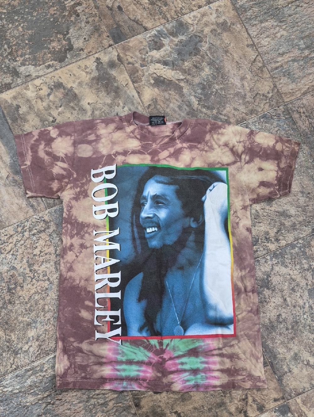 Vintage Bob Marley Tie Dye Shirt Sm